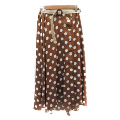 ZARAドット柄スカート ZARA ドットスカート 水玉模様 ロングスカート Mサイズ相当