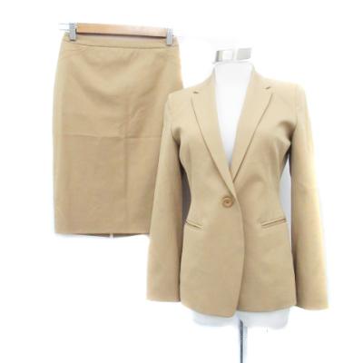 インタープラネット パンツスーツ 上下 ベージュ 美品