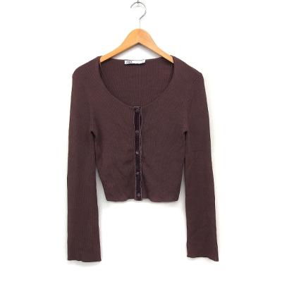 茶 ブラウン) -ダークブラウン(ZARA/レディースカーディガン 茶 ブラウン) -ダークブラウン(ZARA/レディースカーディガン