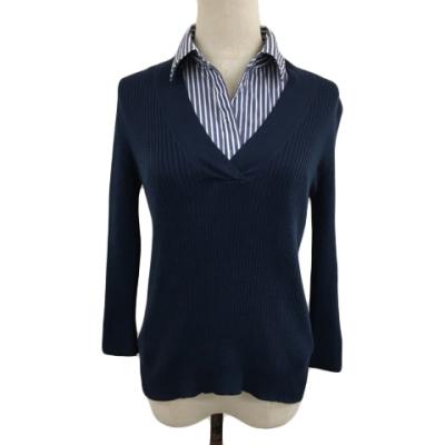 オンワード樫山　ポール、スミス、カーディガン（新品タグ付）（替ボタン付） ウィメンズ ”Number Floral” コンビ カーディガン