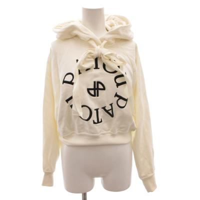 美品 パトゥ PATOU パーカー 23AW フーディー スウェット プルオーバー コットン トップス レディース S ホワイト PATOU（パトゥ） トップス パーカー メダリオンフーディー
