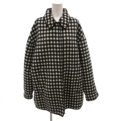 N°21 ヌメロヴェントゥーノ ジャケット ホワイト×ブラック 美品 春服 ヌメロヴェントゥーノ n21（レディースコート、ジャケット