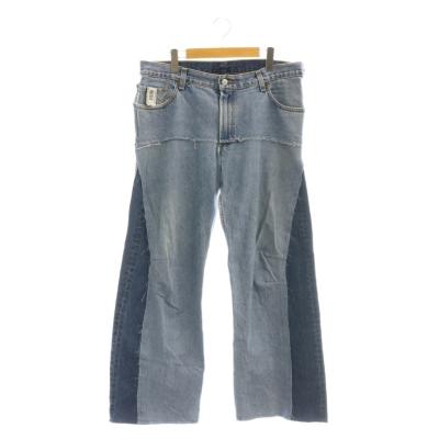 【中古】プロトタイプス prototypes デニムパンツ ジーンズ ワイド L/XL ブルー 青 インディゴ /CX ■GY57 メンズ プロトタイプス prototypes デニムパンツ ジーンズ ワイド L/XL ブルー