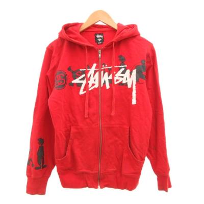 STUSSY メンズパーカー（色：レッド系）｜トップス｜ファッション