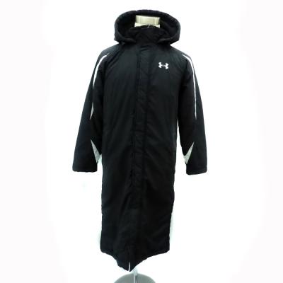 アンダーアーマー ナイロン ロング ジャンバー ベンチコート 2XL 美品 黒 アンダーアーマー ナイロン ロング ジャンバー ベンチコート 2XL 美品 黒