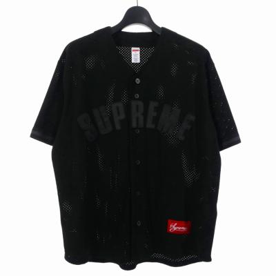 SUPREME 24SS ウルトラスウェードメッシュベースボールシャツ　M Ultrasuede Mesh Baseball Jersey | Supreme 24ss
