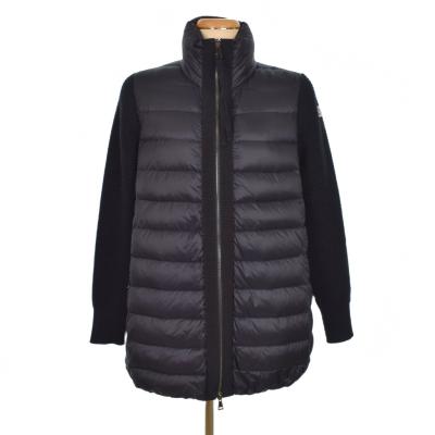 MAGLIONE TRICOT CARDIGAN ブラック Women's MONCLER Maglione Tricot Cardigan Knit Wool Jacket