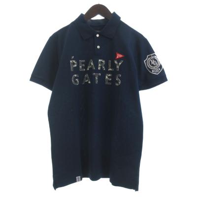 ✴︎新品✴︎PEARLY GATES 筆記体ロゴジャカード 半袖ポロシャツ