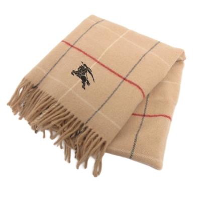 バーバリーブランケット BURBERRY バーバリー ブランケット ブラウン ウール100