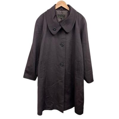 カシミヤ100% mia carna ミアカーナ　ロングコート ブラック　7 カシミヤ100% mia carna ミアカーナ ロングコート ブラック 7