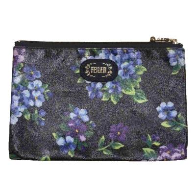 FEILER 花柄マルチポーチ グレー×パープル フェイラーポーチ（柄：花柄、フラワー）のおすすめ人気商品一覧 通販