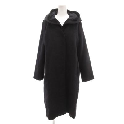 ナノ・ユニバース NANO universe Vネックノーカラーコート （モカ3