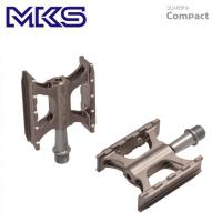 MKS 三ヶ島 ペダル Compact コンパクト グレー (左右ペア)(PDL17401)(4560369001262) | 自転車館びーくる
