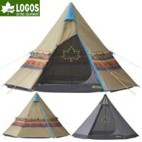 ロゴス テント ティピーテント ワンポールテント 三角テント 組立て簡単 収納バッグ付 UVカット加工 撥水加工 難燃加工 LOGOS ナバホ Tepee 300-BB 71806501 | べりはやっ!ヤフー店
