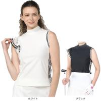 ROSASEN（レディース）レディース ゴルフ A-Line アシンメトリー サマーモックネックノースリーブ 048-21571 | VictoriaGolf Yahoo!店