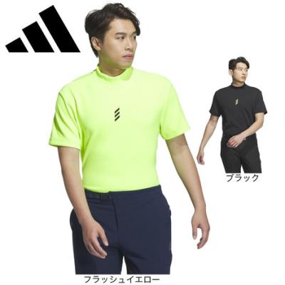 モックネック半袖（ゴルフ用品）（色：イエロー系） | スポーツ の
