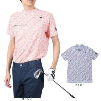 ルコック スポルティフ（le coq sportif）（メンズ）ゴルフ ストレッチフォーサー 総柄モックネック半袖シャツ QGMXJA03 | VictoriaSurf&SnowYahoo!店