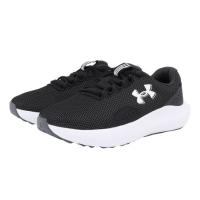 アンダーアーマー（UNDER ARMOUR）（メンズ）ランニングシューズ チャージドサージ4エクストラワイド ブラック ホワイト 3028249 002 スニーカー クッション性 | VictoriaSurf&SnowYahoo!店
