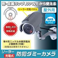 防犯カメラ ソーラー充電式 防犯ダミーカメラ ADC-301　防犯 威嚇 侵入 不審者 セキュリティ | Vie Shop