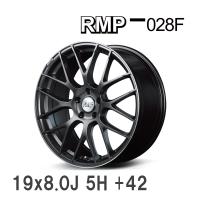 【MID/マルカサービス】 RMP 028F 19x8.0J +42 114 5H セミグロスガンメタ＋リムエッジDC＋ロゴマシニング アルミホイール 4本セット | ビゴラス