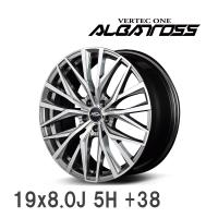 【MID/マルカサービス】 VERTEC ONE ALBATROSS 19x8.0J +38 114 5H ハイパーシルバーポリッシュ アルミホイール 4本セット | ビゴラス