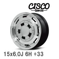 【MID/マルカサービス】 GARCIA CISCO 15x6.0J +33 139 6H メタリックグレーポリッシュ アルミホイール 4本セット | ビゴラス