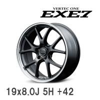 【MID】 VERTEC ONE EXE5 V selection 19x8.0J +42 114 5H セミグロスガンメタ/リムポリッシュ/ブラック アルミホイール 4本セット | ビゴラス