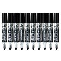 ぺんてる ホワイトボードマーカー ノックル EMWL6W-A 平芯太字 黒 10本セット | アップヴィレッジ