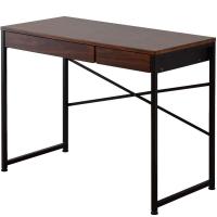 ワイエムワールド パソコンデスク デスク 机 PCデスク 引き出し付き 幅90cm レクシア ブラウン 00-146 | アップヴィレッジ