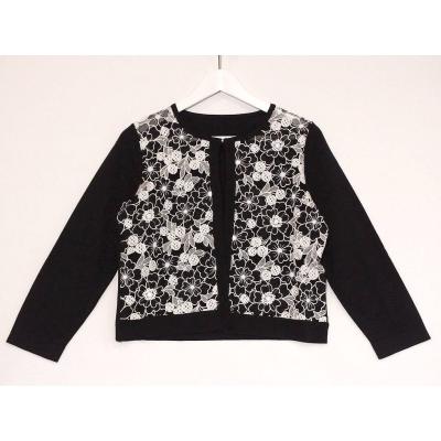 未使用品】ノコオーノ プリーツ フラワーモチーフ ジャケット