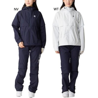 FILA GOLF フィラ ゴルフ レディース 収納袋付きレインウェア上下