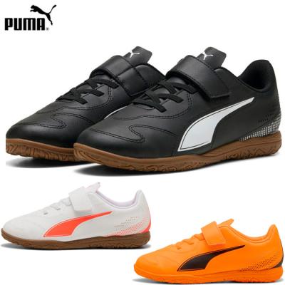 Puma フットサルシューズ 黒/白 25cm 体育館シューズ シンプル Puma フットサルシューズ 黒/白 25cm 体育館シューズ シンプル