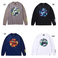 スポルディング メンズ レディース ロングスリーブTシャツ マルチカモボール バスケットボールウェア トップス 長袖 吸水速乾 UVカット SMT211030 | バイタライザー