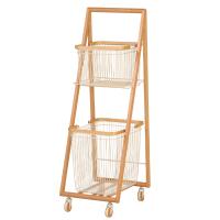 リヴ キャリーバスケットワゴンL ホワイト LIV-CL2（WH） 組立品 MASH 送料無料 | ビバ建材通販 職人工房