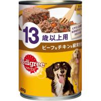 ペディグリー缶13歳以上用ビーフ＆チキン＆緑黄色野菜400ｇ  ペット 犬フード 缶 ビバホーム | ビバホーム オンライン ヤフー店