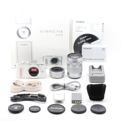OLYMPUS PEN E-PL8本体と付属品 OLYMPUS PEN E-PL8 シルバー 本体と付属品 OLYMPUS PEN E-PL8 シルバー
