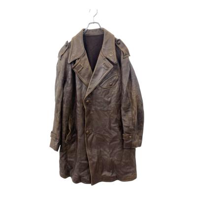 【美品】J.CREW ヴィンテージ レザーカーコート ブラウンL 中古・古着通販】J.CREW (ジェイクルー) 90sレザーカーコート