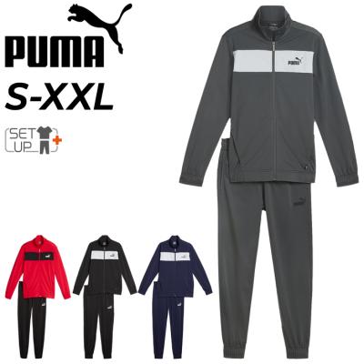 PUMA トレーニングウェア XL レッド/グレー PUMA フィットネスウェア 上下セット（色：レッド系）｜ウエア