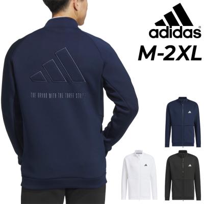 adidas - 【美品】adidas ゴルフジャケット XL ホワイト/ネイビー adidas ゴルフ メンズジャケット（色：ネイビー系）｜メンズ