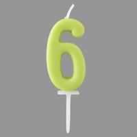 ナンバーキャンドル(パステル) No.6 / 1本 富澤商店 公式 | 富澤商店 業務用専門 Yahoo!店