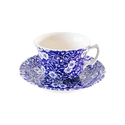 ⭐︎レアBurleigh ヴィンテージバーレイ　ブルーキャリコ　キャニスターセット ⭐︎レアBurleigh ヴィンテージバーレイ ブルーキャリコ キャニスター