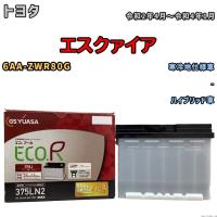 バッテリー GSユアサ トヨタ エスクァイア 6AA-ZWR80G 令和2年4月〜令和4年1月 ENJ-375LN2 | ワコムジャパン