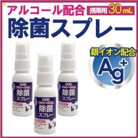 除菌スプレー 携帯用 アルコール 銀イオン配合 ag 30mL×3本 日本製 送料無料 除菌 消臭 まとめ買い | わごんせる金橋