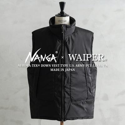 【底値3/16迄】NANGA×EVER AFTER ブラック ダウンベスト 底値3/16迄】NANGA×EVER AFTER ブラック ダウンベスト 底値3/16