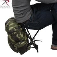 ROTHCO ロスコ Backpack &amp; Stool Combination ウッドランド迷彩 椅子付きリュックサック 防災 リュック ブランド 