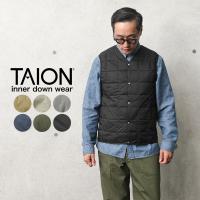 TAION ダウン / タイオン TAION-001 Vネック インナーダウンベスト MENS メンズ 無地 おしゃれ ブランド【A1】【Sx】【T】【即日】