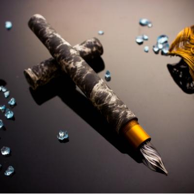 しずく・ガラスニブ万年筆・金星（萬佳／ワンチャー） 筆ペン 細字