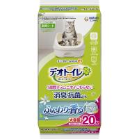デオトイレ ふんわり香る消臭・抗菌シート ナチュラルガーデンの香り 20枚 | ペットの専門店コジマ
