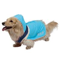 クーポン有) ドギーマン スポーティーレインウェア (ブルー×ネイビー)アーバンスタイル ＭＤ号 1214145 ミニチュアダックスフント 4976555641936 AL0 | わんぱく 猫犬用品専門店