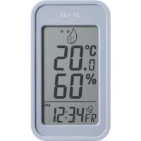 デジタル温湿度計 TT-589 ブルーグレー　温度計 湿度計 アナログ 小型 マグネット 熱中症 壁掛け 卓上 3WEY シンプル | ワンサカYahoo!店